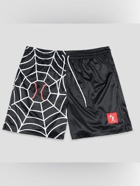 Baseballism Web Gem Diamond Mesh Athletic Shorts Boys Large